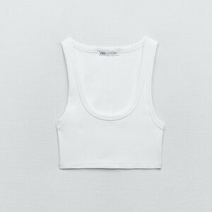 Zara rib crop top
